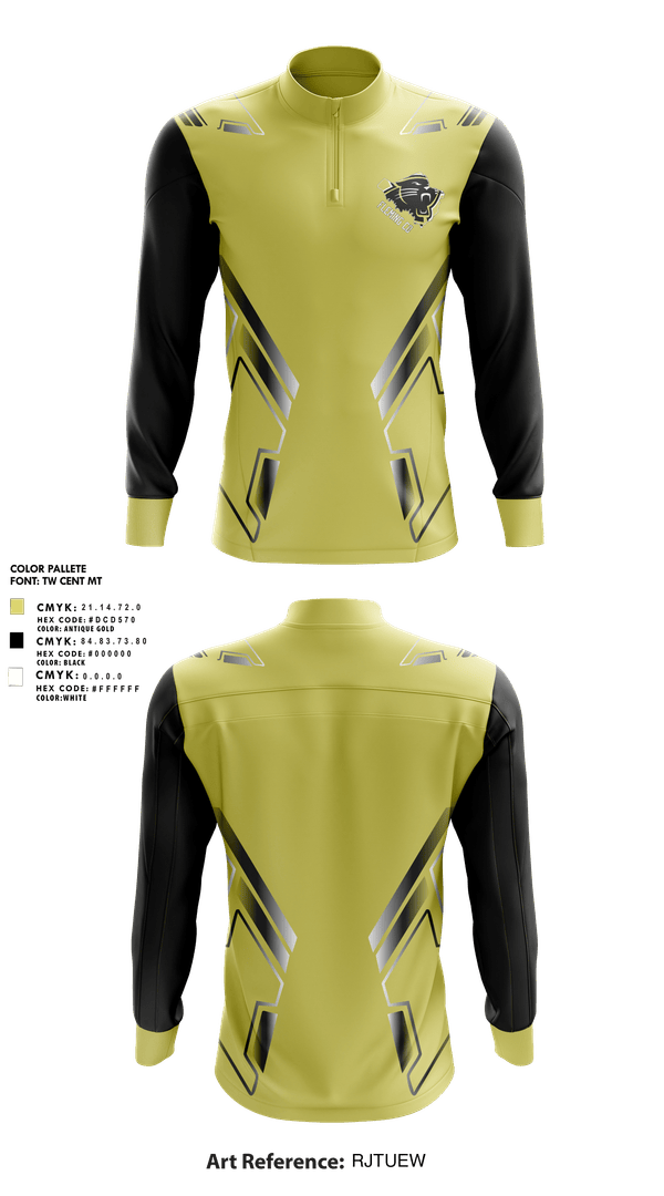 Quarter Zip Jacket, Panthers, Women's Volleyball, Teamtime, Team time, sublimation, custom sports apparel, team uniforms, spirit wear, spiritwear, sports uniforms, custom shirts, team store, custom team store, fundraiser sports, apparel fundraiser