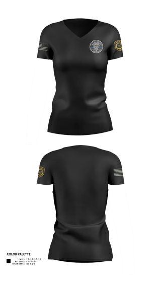 Womens Short Sleeve Vneck Shirt, Robstown Police Department, Police, Teamtime, Team time, sublimation, custom sports apparel, team uniforms, spirit wear, spiritwear, sports uniforms, custom shirts, team store, custom team store, fundraiser sports, apparel fundraiser