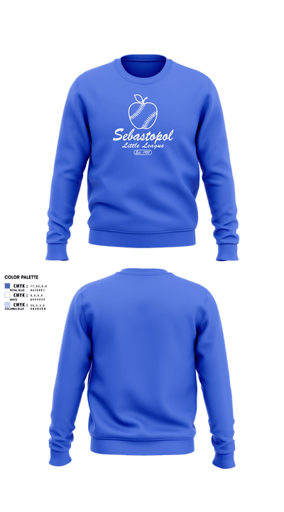 Sebastopol Little League 29313741 Crew Neck Sweatshirt - 5