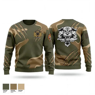Crew Neck Sweatshirt, Warrensville Hts JROTC, Army, Teamtime, Team time, sublimation, custom sports apparel, team uniforms, spirit wear, spiritwear, sports uniforms, custom shirts, team store, custom team store, fundraiser sports, apparel fundraiser