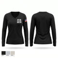 1-67 AR, 51st ESB, 40th ESB Women's Long Sleeve V-neck Shirt - 1