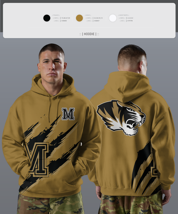 Hoodie, Marceline Tigers, , Teamtime, Team time, sublimation, custom sports apparel, team uniforms, spirit wear, spiritwear, sports uniforms, custom shirts, team store, custom team store, fundraiser sports, apparel fundraiser