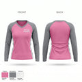 SSA Lady Diamonds Women's Long Sleeve V-neck Shirt - 1