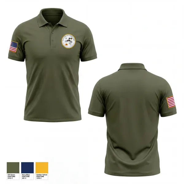 Short Sleeve Performance Polo, CDR WILLIAM F BUNDY DIVISION, Navy, Teamtime, Team time, sublimation, custom sports apparel, team uniforms, spirit wear, spiritwear, sports uniforms, custom shirts, team store, custom team store, fundraiser sports, apparel fundraiser