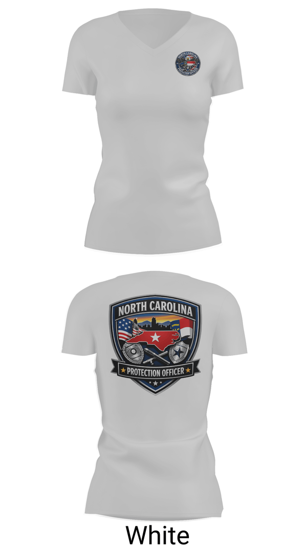 Womens Short Sleeve Vneck Shirt, Protection Officer, Police, Teamtime, Team time, sublimation, custom sports apparel, team uniforms, spirit wear, spiritwear, sports uniforms, custom shirts, team store, custom team store, fundraiser sports, apparel fundraiser