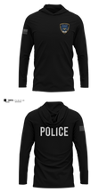 Bibb County BOE Police Department Long Sleeve hooded sunshirt - 6
