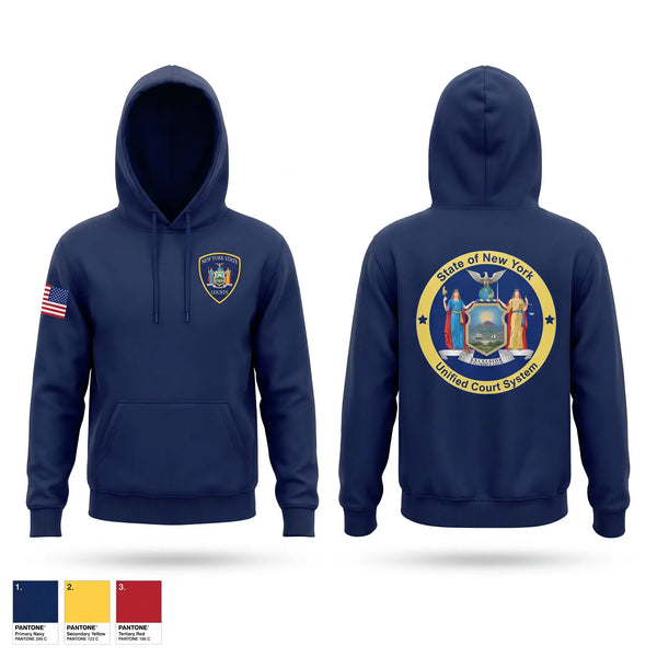 Hoodie, NYS Courts, Police, Teamtime, Team time, sublimation, custom sports apparel, team uniforms, spirit wear, spiritwear, sports uniforms, custom shirts, team store, custom team store, fundraiser sports, apparel fundraiser