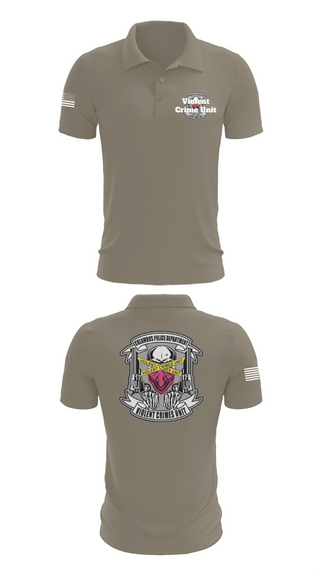 Short Sleeve Performance Polo, Violent Crime Unit, Police, Teamtime, Team time, sublimation, custom sports apparel, team uniforms, spirit wear, spiritwear, sports uniforms, custom shirts, team store, custom team store, fundraiser sports, apparel fundraiser