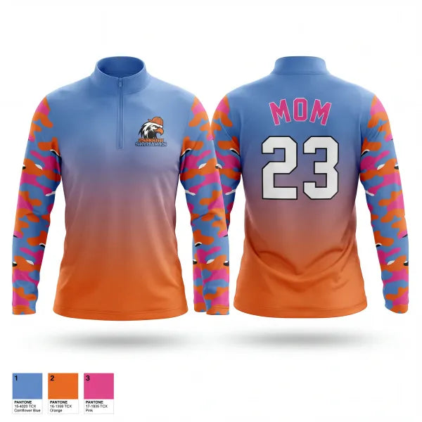 Quarter Zip Jacket, 2Smooth Baseball, Baseball, Teamtime, Team time, sublimation, custom sports apparel, team uniforms, spirit wear, spiritwear, sports uniforms, custom shirts, team store, custom team store, fundraiser sports, apparel fundraiser