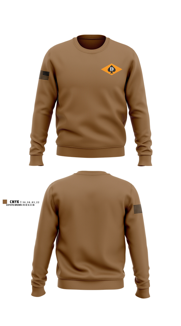 Crew Neck Sweatshirt, Dog Company, Army, Teamtime, Team time, sublimation, custom sports apparel, team uniforms, spirit wear, spiritwear, sports uniforms, custom shirts, team store, custom team store, fundraiser sports, apparel fundraiser