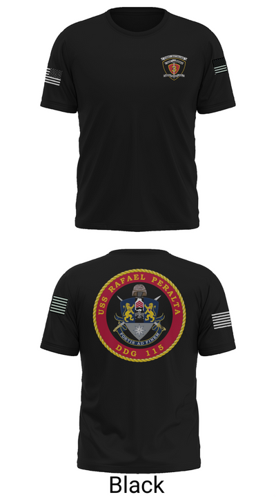 USS Rafael Peralta DDG 115 35678200 Old School Cotton Feel Shirt - 29
