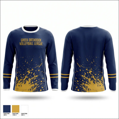 Greek Orthodox Volleyball League 97213591 Long Sleeve Performance Shirt 1