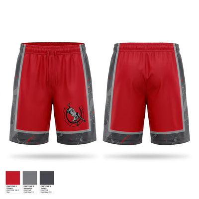 Bedford Junior High School Cross Country Athletic Shorts With Pockets - 1