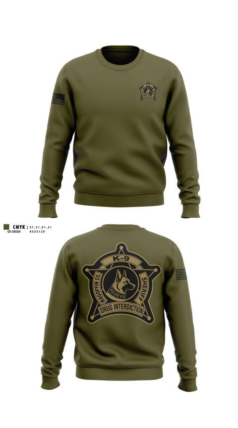 Crew Neck Sweatshirt, Magoffin county sheriff department, Police, Teamtime, Team time, sublimation, custom sports apparel, team uniforms, spirit wear, spiritwear, sports uniforms, custom shirts, team store, custom team store, fundraiser sports, apparel fundraiser