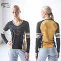 Fredericktown High School Cheerleading 32823567 Women's Long Sleeve V-neck Shirt - 3