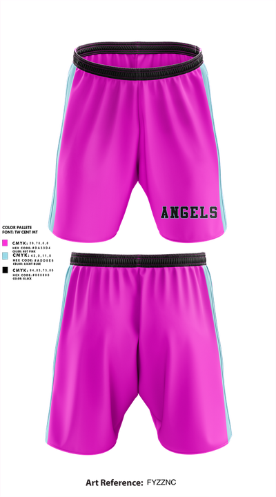 Angels 15561784 Athletic Shorts With Pockets - 1