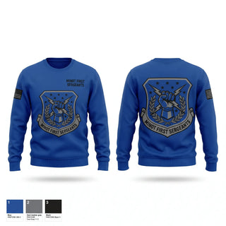 Crew Neck Sweatshirt, Minot First Sergeants, Air Force, Teamtime, Team time, sublimation, custom sports apparel, team uniforms, spirit wear, spiritwear, sports uniforms, custom shirts, team store, custom team store, fundraiser sports, apparel fundraiser