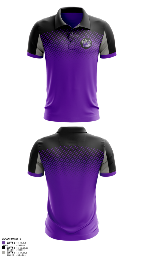 Short Sleeve Performance Polo, Soledad Warriors Cheer, Cheer, Teamtime, Team time, sublimation, custom sports apparel, team uniforms, spirit wear, spiritwear, sports uniforms, custom shirts, team store, custom team store, fundraiser sports, apparel fundraiser