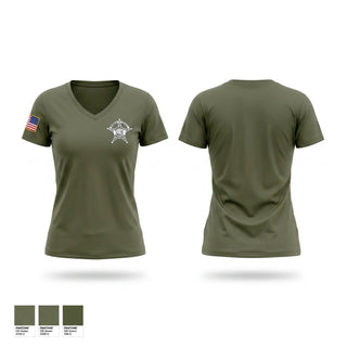 Womens Short Sleeve Vneck Shirt, Franklin County Sheriff's Department, Police, Teamtime, Team time, sublimation, custom sports apparel, team uniforms, spirit wear, spiritwear, sports uniforms, custom shirts, team store, custom team store, fundraiser sports, apparel fundraiser