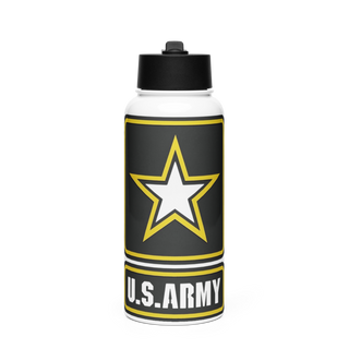378th ECC 79902608 Stainless Steel Water Bottle with a Straw Lid