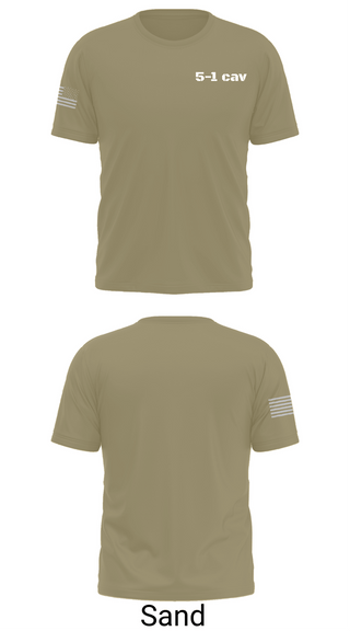 Short Sleeve Performance Shirt, 5-1 cav, Army, Teamtime, Team time, sublimation, custom sports apparel, team uniforms, spirit wear, spiritwear, sports uniforms, custom shirts, team store, custom team store, fundraiser sports, apparel fundraiser
