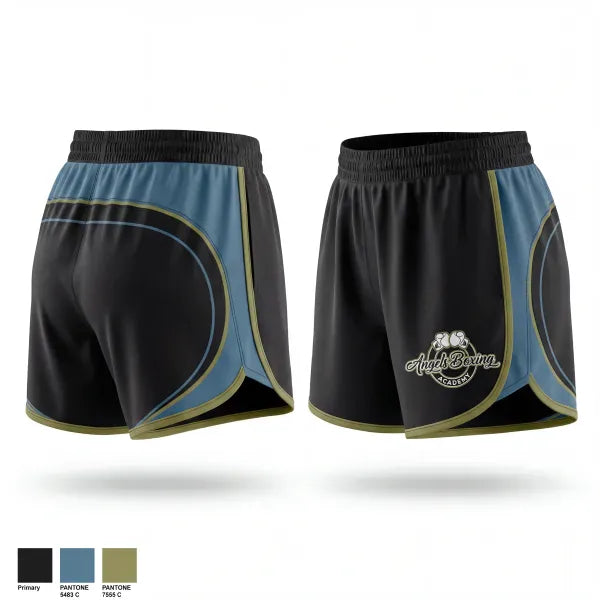 Womens Shorts, Angel’s Boxing Academy, Spirit Store, Teamtime, Team time, sublimation, custom sports apparel, team uniforms, spirit wear, spiritwear, sports uniforms, custom shirts, team store, custom team store, fundraiser sports, apparel fundraiser