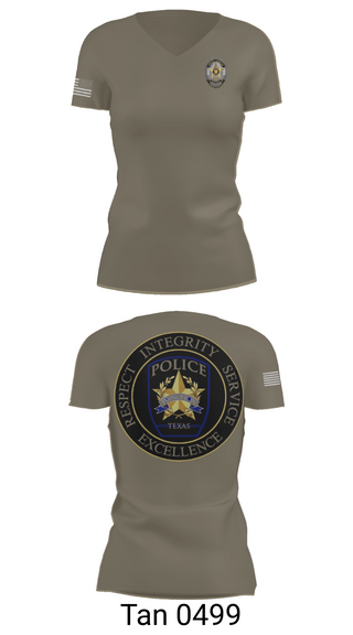 Womens Short Sleeve Vneck Shirt, Princeton Police Department, Police, Teamtime, Team time, sublimation, custom sports apparel, team uniforms, spirit wear, spiritwear, sports uniforms, custom shirts, team store, custom team store, fundraiser sports, apparel fundraiser