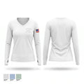 UPSEU COPS DIVISION Women's Long Sleeve V-neck Shirt - 1
