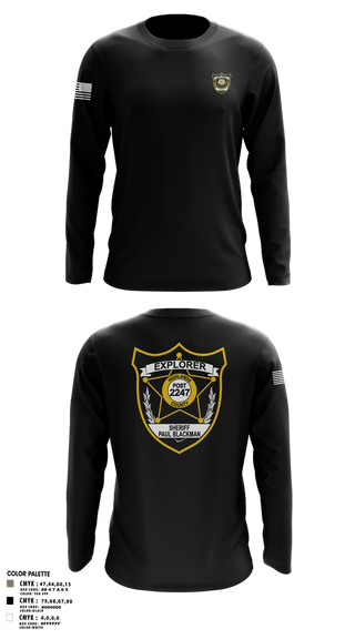 Long Sleeve Performance Shirt, Explorer Post 2247, , Teamtime, Team time, sublimation, custom sports apparel, team uniforms, spirit wear, spiritwear, sports uniforms, custom shirts, team store, custom team store, fundraiser sports, apparel fundraiser