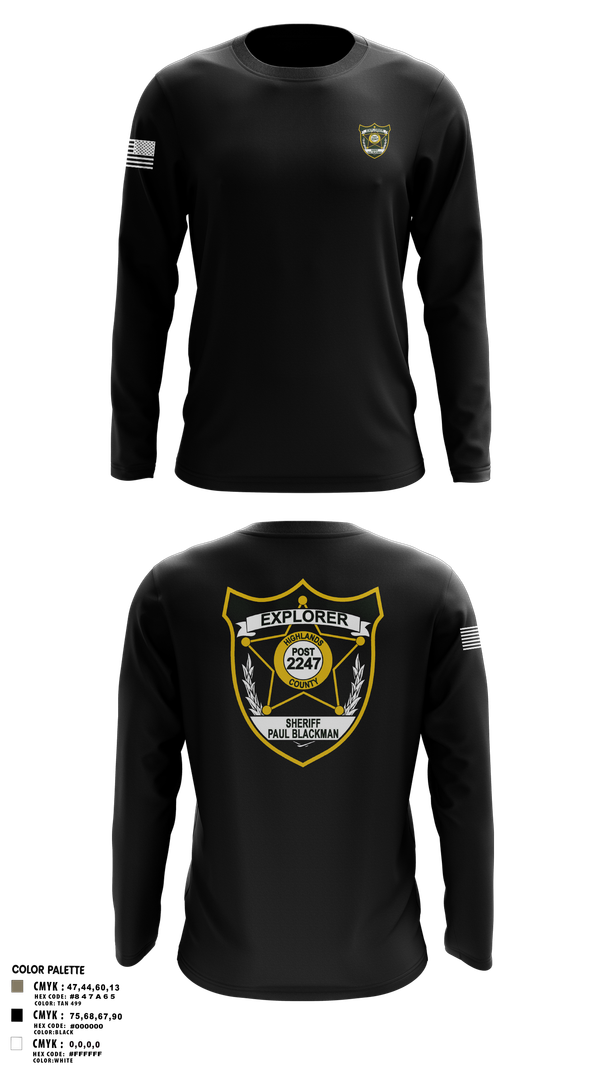 Long Sleeve Performance Shirt, Explorer Post 2247, , Teamtime, Team time, sublimation, custom sports apparel, team uniforms, spirit wear, spiritwear, sports uniforms, custom shirts, team store, custom team store, fundraiser sports, apparel fundraiser