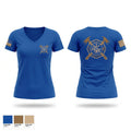 Quincy fire department Women's Short Sleeve V-neck Shirt - 1