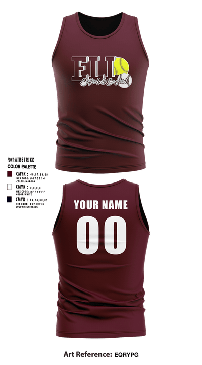 Elko Little League 7844714 Tank Top - 5