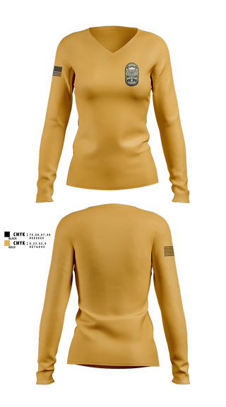 Womens Long Sleeve Vneck Shirt, team name, Police, Teamtime, Team time, sublimation, custom sports apparel, team uniforms, spirit wear, spiritwear, sports uniforms, custom shirts, team store, custom team store, fundraiser sports, apparel fundraiser