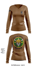 Spartans 78365959 Women's Long Sleeve V-neck Shirt - 101