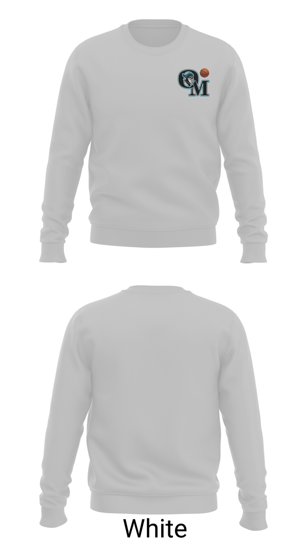 Crew Neck Sweatshirt, Organ Mountain Knights Basketball, Men's Basketball, Teamtime, Team time, sublimation, custom sports apparel, team uniforms, spirit wear, spiritwear, sports uniforms, custom shirts, team store, custom team store, fundraiser sports, apparel fundraiser