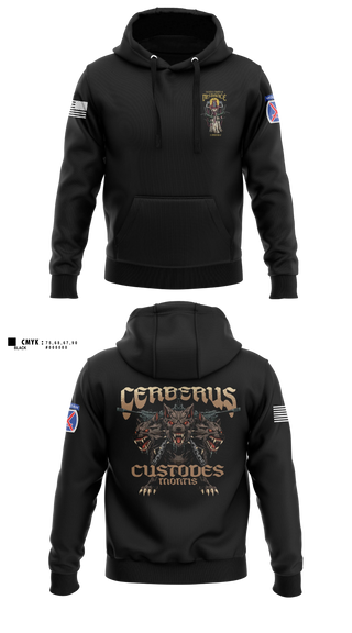 Hoodie, Cerberus Platoon C 3-6, Army, Teamtime, Team time, sublimation, custom sports apparel, team uniforms, spirit wear, spiritwear, sports uniforms, custom shirts, team store, custom team store, fundraiser sports, apparel fundraiser