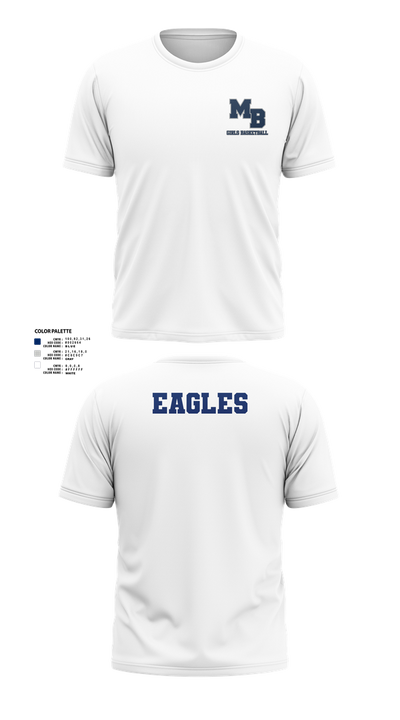 MB EAGLES Women's Basketball 49387606 Short Sleeve Performance Shirt - 1