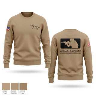 Crew Neck Sweatshirt, Attack Company, Army, Teamtime, Team time, sublimation, custom sports apparel, team uniforms, spirit wear, spiritwear, sports uniforms, custom shirts, team store, custom team store, fundraiser sports, apparel fundraiser
