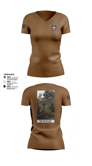 Womens Short Sleeve Vneck Shirt, 2ID DIVARTY, Army, Teamtime, Team time, sublimation, custom sports apparel, team uniforms, spirit wear, spiritwear, sports uniforms, custom shirts, team store, custom team store, fundraiser sports, apparel fundraiser