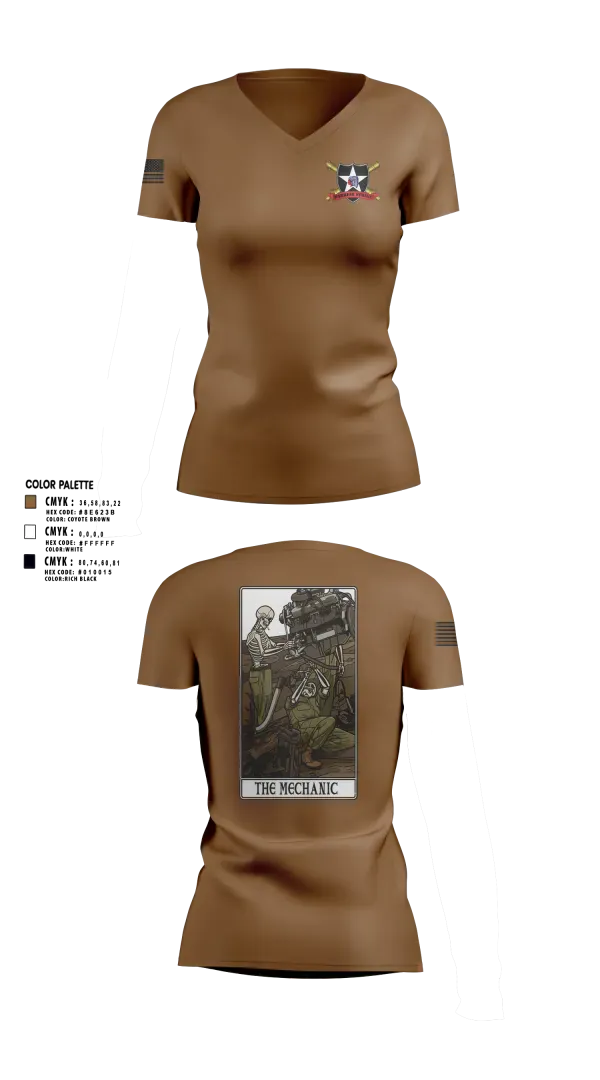 Womens Short Sleeve Vneck Shirt, 2ID DIVARTY, Army, Teamtime, Team time, sublimation, custom sports apparel, team uniforms, spirit wear, spiritwear, sports uniforms, custom shirts, team store, custom team store, fundraiser sports, apparel fundraiser