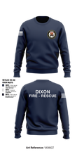 Dixon Fire department 34142133 Crew Neck Sweatshirt - 1