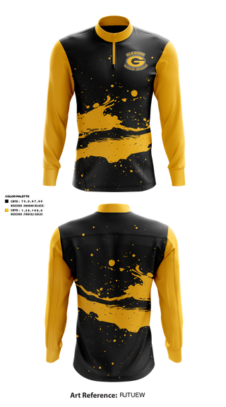 Quarter Zip Jacket, Glencoe yellow jackets, , Teamtime, Team time, sublimation, custom sports apparel, team uniforms, spirit wear, spiritwear, sports uniforms, custom shirts, team store, custom team store, fundraiser sports, apparel fundraiser