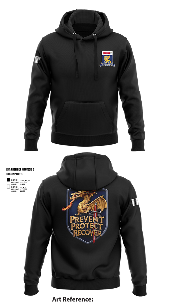 Hoodie, 97TH Chemical Battalion, , Teamtime, Team time, sublimation, custom sports apparel, team uniforms, spirit wear, spiritwear, sports uniforms, custom shirts, team store, custom team store, fundraiser sports, apparel fundraiser
