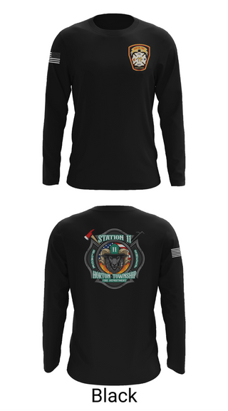 Long Sleeve Performance Shirt, Horton Township, Fire Department, Teamtime, Team time, sublimation, custom sports apparel, team uniforms, spirit wear, spiritwear, sports uniforms, custom shirts, team store, custom team store, fundraiser sports, apparel fundraiser