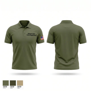 Short Sleeve Performance Polo, Klamath Tribal Police Department, Police, Teamtime, Team time, sublimation, custom sports apparel, team uniforms, spirit wear, spiritwear, sports uniforms, custom shirts, team store, custom team store, fundraiser sports, apparel fundraiser