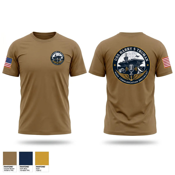 Old School Cotton Feel Shirt, CVN75 Media, Navy, Teamtime, Team time, sublimation, custom sports apparel, team uniforms, spirit wear, spiritwear, sports uniforms, custom shirts, team store, custom team store, fundraiser sports, apparel fundraiser
