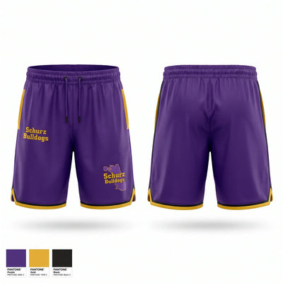 Schurz Bulldogs Athletic Shorts With Pockets - 1