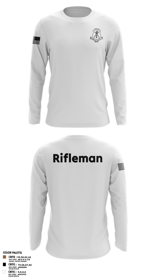 Long Sleeve Performance Shirt, Pershing Rifles, Army, Teamtime, Team time, sublimation, custom sports apparel, team uniforms, spirit wear, spiritwear, sports uniforms, custom shirts, team store, custom team store, fundraiser sports, apparel fundraiser