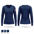 Harris County Sheriff’s Office Women's Long Sleeve V-neck Shirt - 1