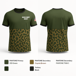 Old School Cotton Feel Shirt, Greene County Sheriff, Police, Teamtime, Team time, sublimation, custom sports apparel, team uniforms, spirit wear, spiritwear, sports uniforms, custom shirts, team store, custom team store, fundraiser sports, apparel fundraiser